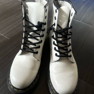 Dr. Martens White Boots